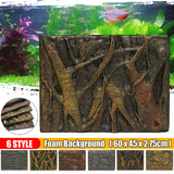 3D Foam Rock Reptile Aquarium Fish Tank Background Backdrop Board Decorations