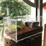 Turtle Tank Reptile Top Habitat Filter Kit Aquatic Large Acrylic Breeding Cage Tank