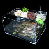 Acrylic Clear Aquarium Fish Tank w Water Pump Filter Home Office Desktop 