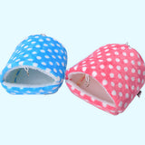 Hamster Small Animal Soft Bed Dot Pattern Pet Warm Winter Hanging House