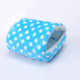 Hamster Small Animal Soft Bed Dot Pattern Pet Warm Winter Hanging House