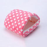 Hamster Small Animal Soft Bed Dot Pattern Pet Warm Winter Hanging House