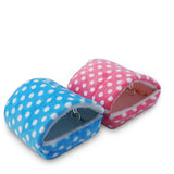 Hamster Small Animal Soft Bed Dot Pattern Pet Warm Winter Hanging House