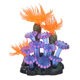 Soft Coral Artificial Water Plant Decor Aquarium Fish Tank Ornament with Base