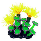 Soft Coral Artificial Water Plant Decor Aquarium Fish Tank Ornament with Base