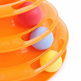 Cat Toy Intelligence Stimulation Shelf Three Level Trapped Ball Toy