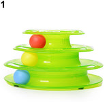 Cat Toy Intelligence Stimulation Shelf Three Level Trapped Ball Toy