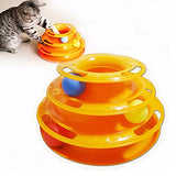 Cat Toy Intelligence Stimulation Shelf Three Level Trapped Ball Toy