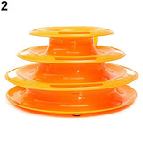 Cat Toy Intelligence Stimulation Shelf Three Level Trapped Ball Toy