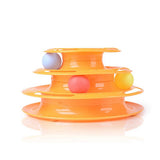 Cat Toy Intelligence Stimulation Shelf Three Level Trapped Ball Toy