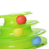 Cat Toy Intelligence Stimulation Shelf Three Level Trapped Ball Toy