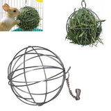 Stainless Steel Sphere Ball Pet Pig Hamster Rabbit Rat Feed Dispenser Play Toy