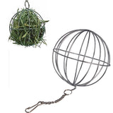 Stainless Steel Sphere Ball Pet Pig Hamster Rabbit Rat Feed Dispenser Play Toy