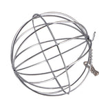 Stainless Steel Sphere Ball Pet Pig Hamster Rabbit Rat Feed Dispenser Play Toy
