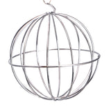 Stainless Steel Sphere Ball Pet Pig Hamster Rabbit Rat Feed Dispenser Play Toy