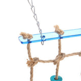 Colorful Block Rope Net Hanging Bird Climbing Swing Bridge