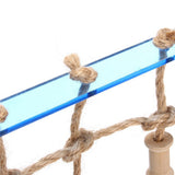 Colorful Block Rope Net Hanging Bird Climbing Swing Bridge