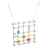 Colorful Block Rope Net Hanging Bird Climbing Swing Bridge