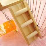 Bird Small Animal Toy Garret Ladder Stand Swing Climbing Decor