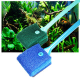 Double Side Brush Cleaner Scrubbers Aquarium Long Handle Fish Tank Cleaning Tool