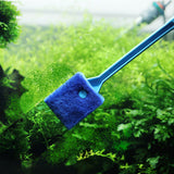 Double Side Brush Cleaner Scrubbers Aquarium Long Handle Fish Tank Cleaning Tool