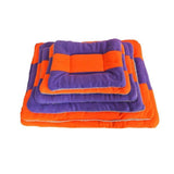 Winter Color Block Dog Cat Puppy Bed Mat Pad Kennel Cushion House Pet Supply