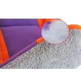 Winter Color Block Dog Cat Puppy Bed Mat Pad Kennel Cushion House Pet Supply