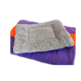 Winter Color Block Dog Cat Puppy Bed Mat Pad Kennel Cushion House Pet Supply