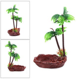 Resin Tree Reptiles Water Food Holder Feeding Bowl Terrarium Landscape Decor