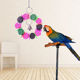 Bird Bites Parrot Climb Chew Kick Volleyball Toys Bell Swing Cage Hanging Tools