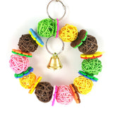 Bird Bites Parrot Climb Chew Kick Volleyball Toys Bell Swing Cage Hanging Tools