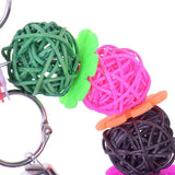 Bird Bites Parrot Climb Chew Kick Volleyball Toys Bell Swing Cage Hanging Tools
