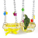 Bird Toy Sling Chain Hand Knitting Hammock Climbing Biting Hanging Basket