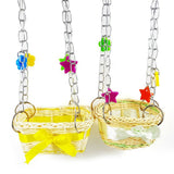 Bird Toy Sling Chain Hand Knitting Hammock Climbing Biting Hanging Basket