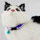 Adjustable Pet Cat Puppy Reflective Collar Safety Buckle Bell Neck Strap