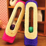Cat Kitten Scratcher Rolling Sisal Scratching Trapped Ball Training Toy