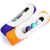 Cat Kitten Scratcher Rolling Sisal Scratching Trapped Ball Training Toy