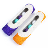 Cat Kitten Scratcher Rolling Sisal Scratching Trapped Ball Training Toy