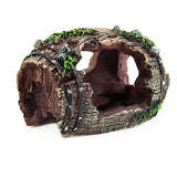 Aquarium Barrel Resin Ornament Cave Fish Tank Landscape Decoration
