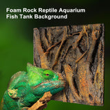3D Foam Rock Reptile Aquarium Fish Tank Background Backdrop Board Decorations