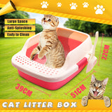 Bakeey Pet Toilet Bedpan Cat Litter Box Anti-Splash Toilet Indoor Home Plastic Sandbox