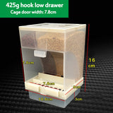 425ml/850ml Capacity Acrylic Parrot Automatic Bird Feeder Feeding Box