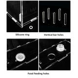 Turtle Tank Reptile Top Habitat Filter Kit Aquatic Large Acrylic Breeding Cage Tank