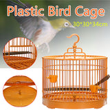 Pet Bird Cage Aviary Hanging Feed Perch Portable Bird Holder 
