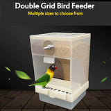 425ml/850ml Capacity Acrylic Parrot Automatic Bird Feeder Feeding Box