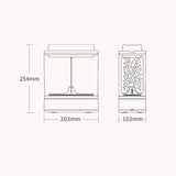 Mini Fish Tank USB Charging Self-cleaning Aquarium with 7 Colors LED Light