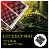 Adjustable Temperature Reptile Pet Heat Mat Heating Incubator Warmer Pad Reptile Heater