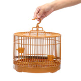 Pet Bird Cage Aviary Hanging Feed Perch Portable Bird Holder 