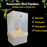 425ml/850ml Capacity Acrylic Parrot Automatic Bird Feeder Feeding Box