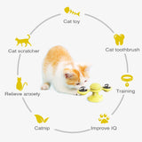 Rotating Cat LED Interactive Toy